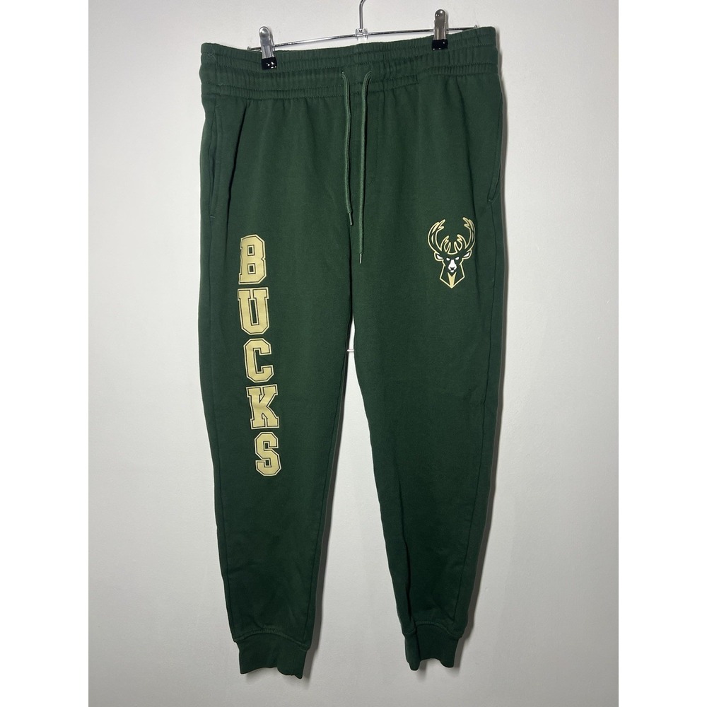 NBA Milwaukee Bucks Women's Green Jogger Sweatpants Size Large EUC